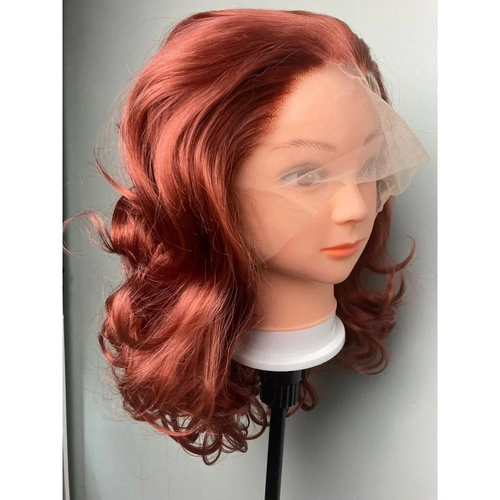 Short Bob Ginger Lace Front Wig